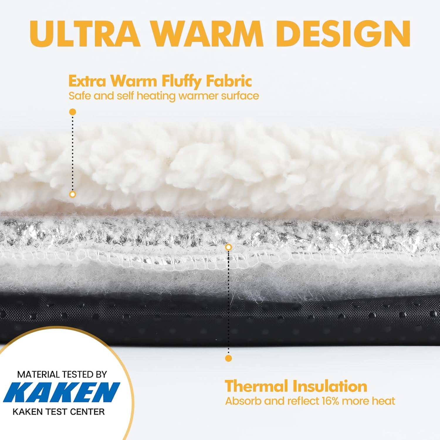 Self Warming Cat Bed Self Heating Cat Dog Mat 24 x 18 inch Extra Warm Thermal Pet Pad for Indoor Outdoor Pets with Removable Cover Non-Slip Bottom Washable Non Electric - Image 4