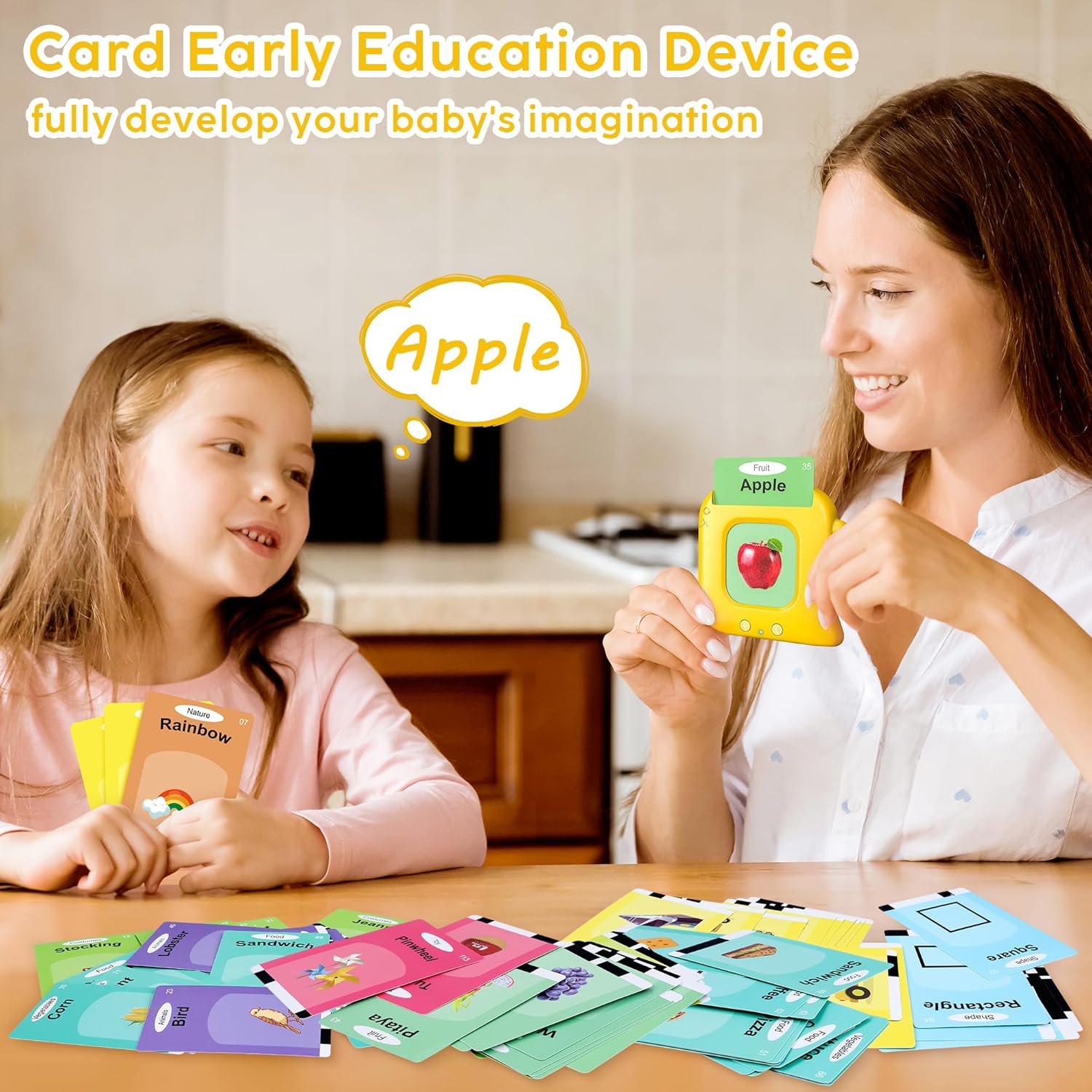 Talking Flash Cards,Kids Toddler Flash Cards with 240 Sight Words,Montessori Toys,Autism Sensory Toys,Speech Therapy Toys,Learning Educational Toys Gifts for Age 1 2 3 4 5 Years Old Boys and Girls - Image 3